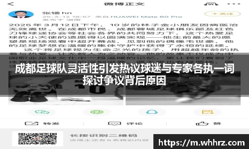 成都足球队灵活性引发热议球迷与专家各执一词探讨争议背后原因